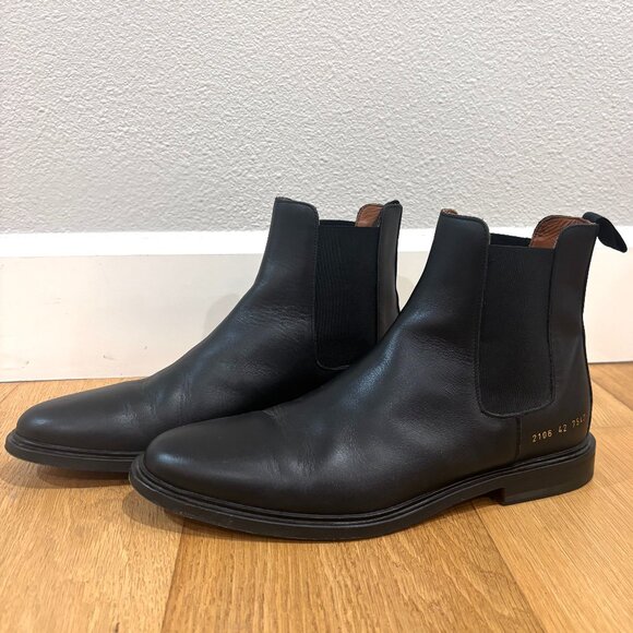 Classic Chelsea Boot in Black Leather - Picture 1 of 5